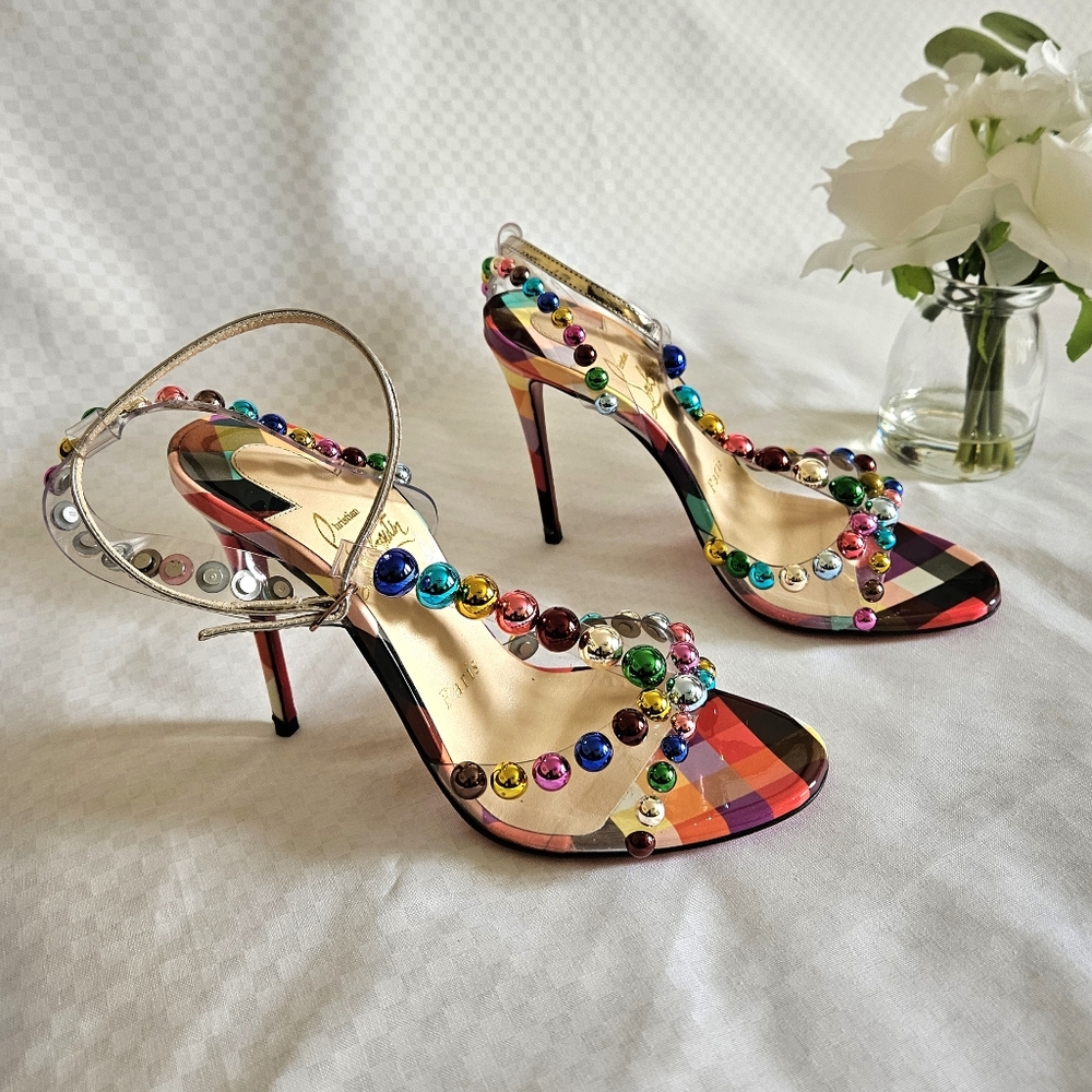 NDS Christian Louboutin Multicolor Faridaravie Bubble Heels Size 5 US